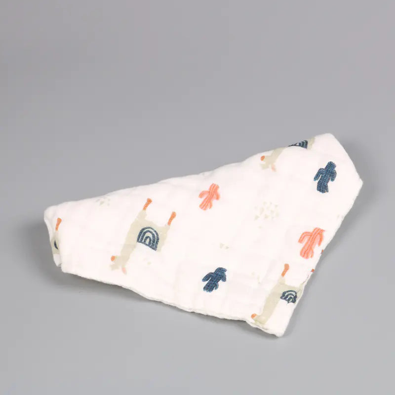 Cotton Triangle Scarf Gauze Towel for Newborns