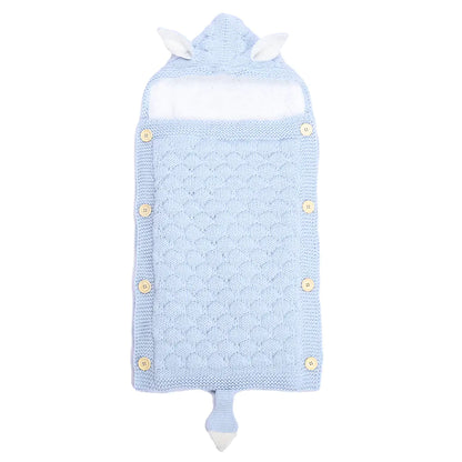 Spring Autumn Baby Knitted Rabbit Ear Sleep Sack