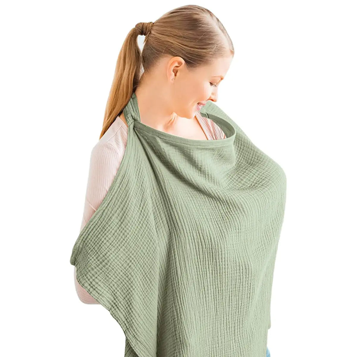 Cross-Border Cotton Nursing Cover Shawl (Double Layer)