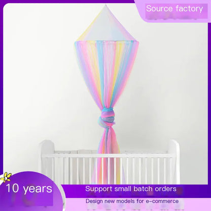 Dreamy Rainbow Dome Mosquito Net for Baby Crib
