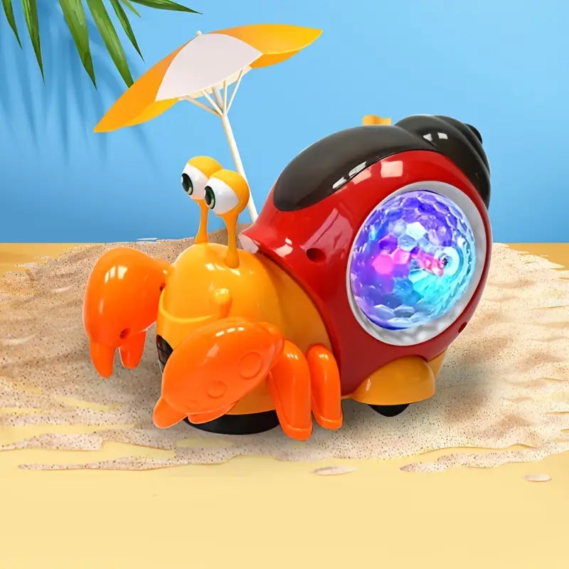 Interactive Crawling Crab Baby Toy with Music & Lights