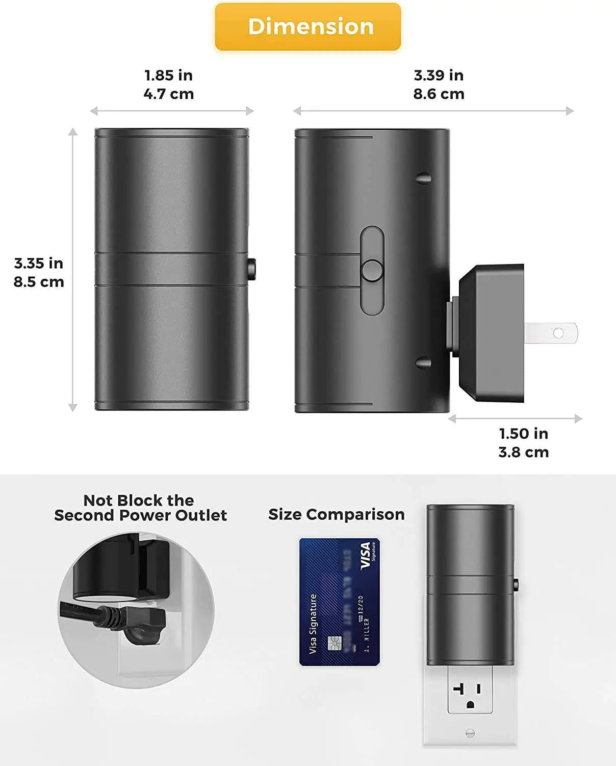 Color Changing LED Cylinder Night Light for Nursery