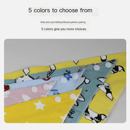 Custom Double-sided Triangle Scarf Bib for Kids