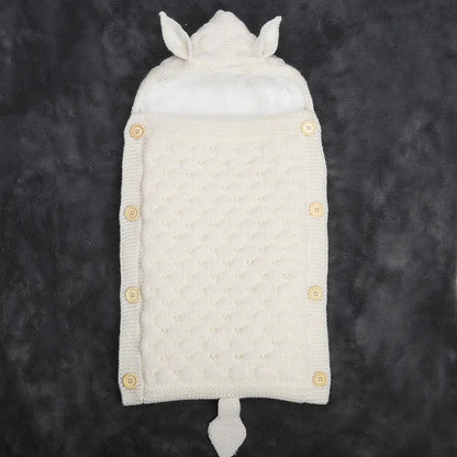 Spring Autumn Baby Knitted Rabbit Ear Sleep Sack