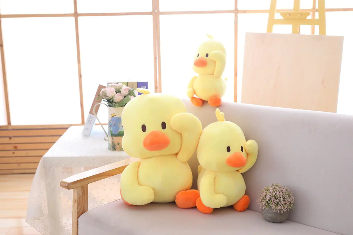 Dancing Plush Yellow Duck Toy with Expressions
