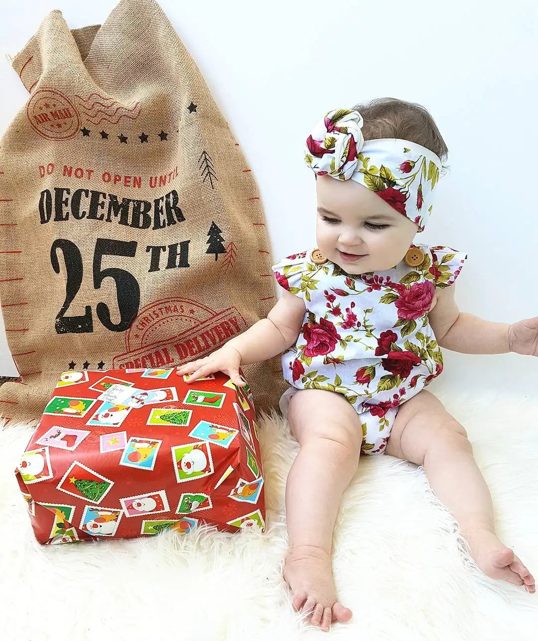 Baby Girl Romper for Christmas