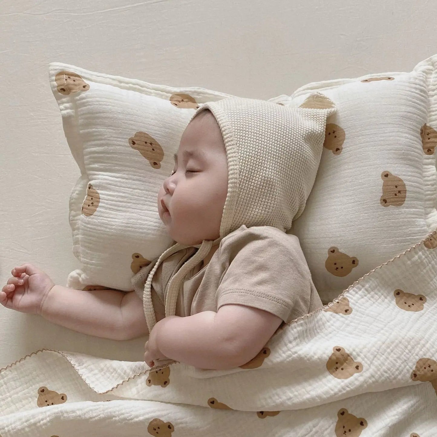 Cartoon Printed Baby Cotton Yarn Cloth Summer Blanket